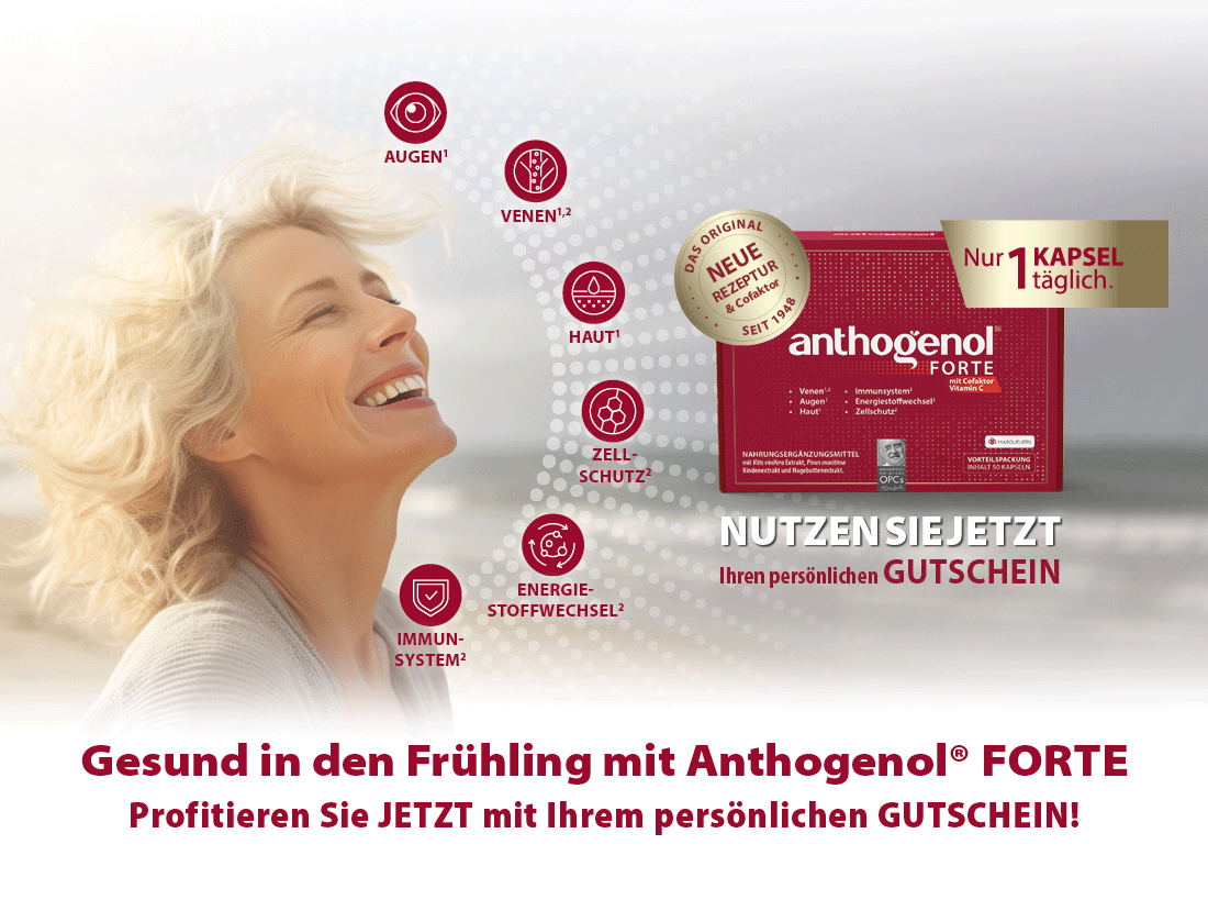 Gesund in den Frühling mit Anthogenol FORTE - jetzt mit GUTSCHEIN!